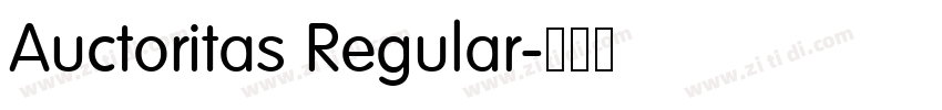 Auctoritas Regular字体转换 Auctoritas Regular字体转换